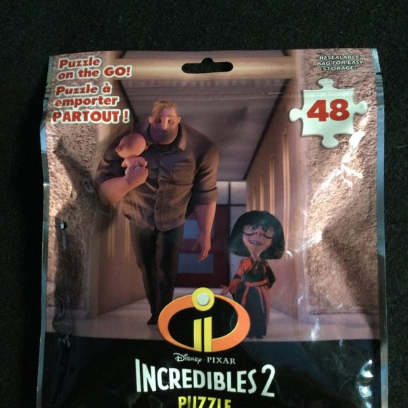 Two puzzle on the go Disney puzzles Incredibles 2 48pcs & Mickey 24pcs like new - Picture 3 of 6